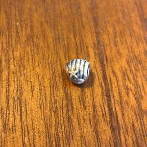 Pandora Seashell with Gold Star Charm